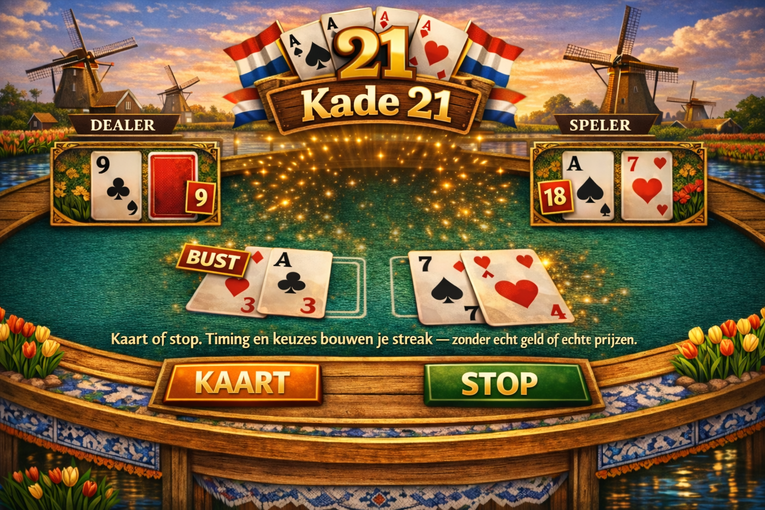 Kade 21: kaarttafel in het donker